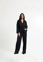 Diamond Pleated Silk Set